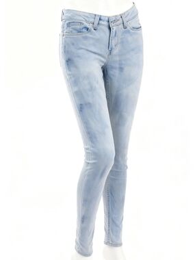 Levi's Light Acid Wash Skinny Jeans W28 L30 Mid High Rise 2014 Vintage Style